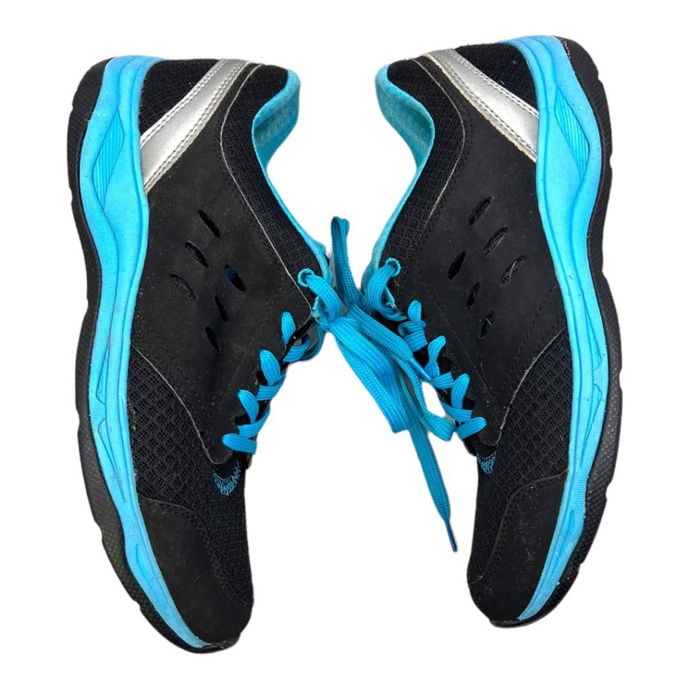 Vionic Venture Black Blue Walking Athletic Sneaker EUC Size 8.5 - Picture 6 of 11
